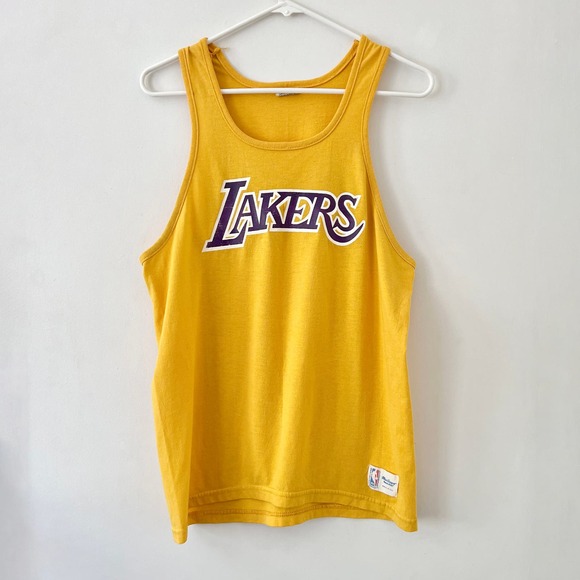 Vintage 80s 90s Los Angeles Lakers Basketball Sleeveless Tank Top - Picture 9 of 10